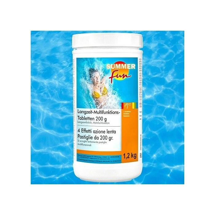 Kloori tablet ujumisbasseini skimmerisse / 1,2kg
