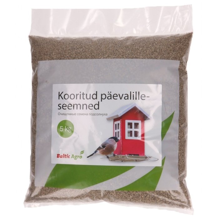 Kooritud päevalilleseemned aia- ja metsalindudele 5kg