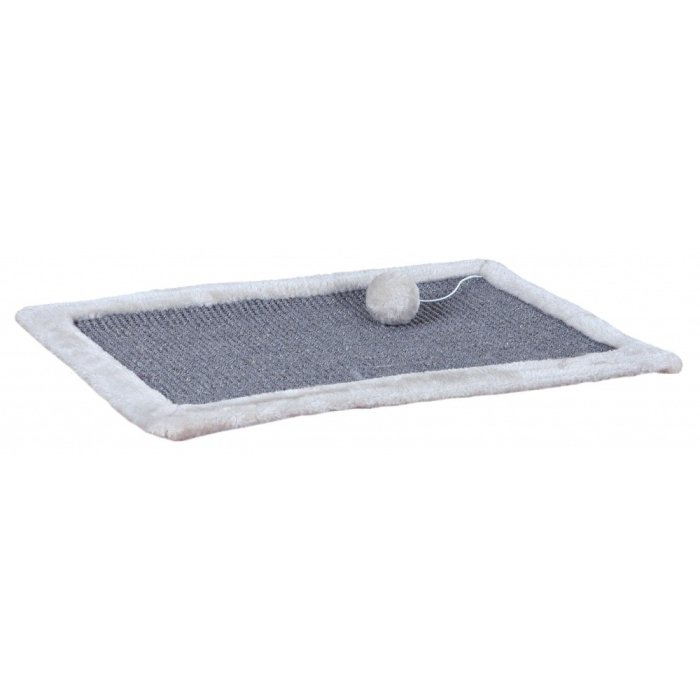 Kraapimispind plüüšist äärisega / 55×35cm / hele hall