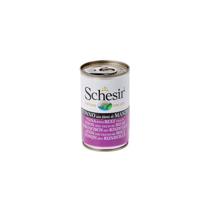 Schesir Cat kassikonserv tuunikala ja loomafileega / 140g