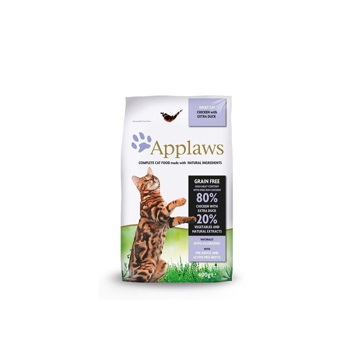 Kuivtoit Applaws  täiskasvanud kassidele kana- ja pardilihaga / 400g