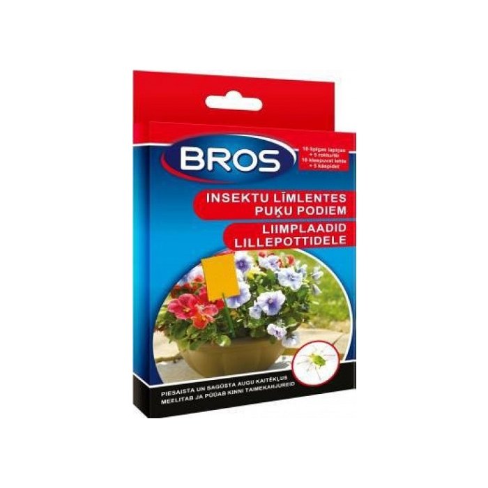 Bros liimplaadid lillepotile / 10tk