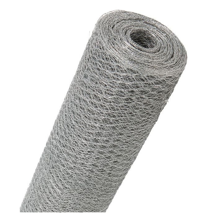 Linnuvõrk kuuskant silmaga 25mm / rulli kõrgus 0,5m / rullis 10m / ZN