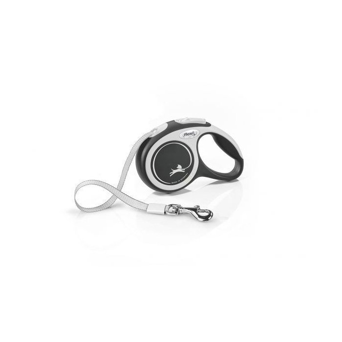 Flexi jalutusrihm New Comfort tape XS / must / 3m