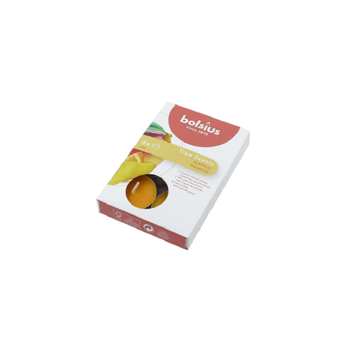 Lõhnateeküünal / 4h / True Mango / 6tk