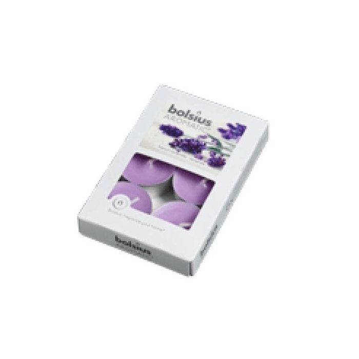 Lõhnateeküünal / 4h / lavendel / 6tk