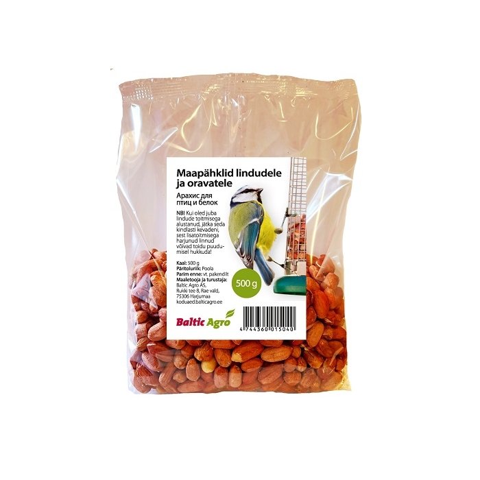 Maapähklid lindudele ja oravatele / 500g