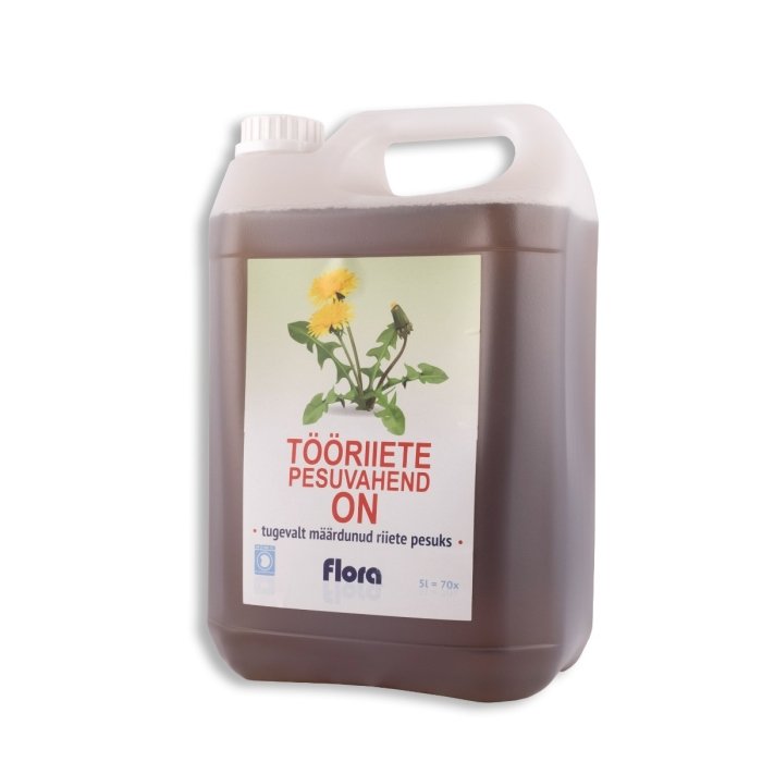 Flora tugevalt määrdunud tööriiete pesuvahend ON / 5l