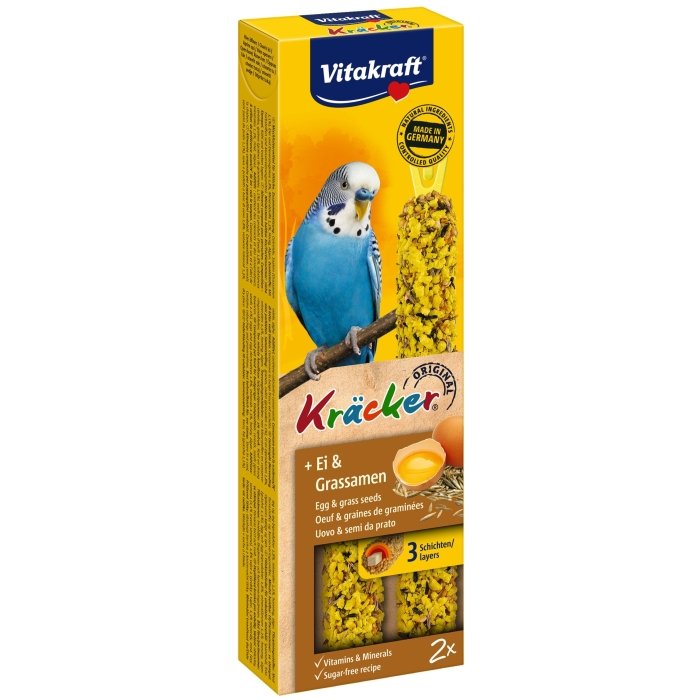 Vitakraft viirpapagoide maius Kräcker muna ja rohuseemnetega / 2tk.