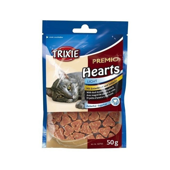 Maiustused kassidele pardi- ja ulukilihaga PREMIO Hearts / 50g