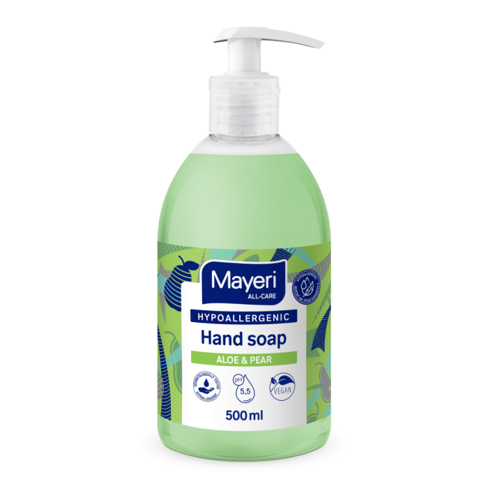 Vedelseep Aloe & Pear hüpoallergeenne Mayeri All-Care 500ml