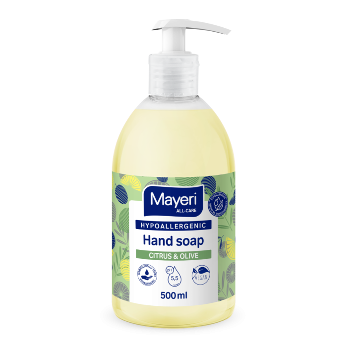 Vedelseep Citrur&Olive hüpoallergeenne Mayeri All-Care 500ml