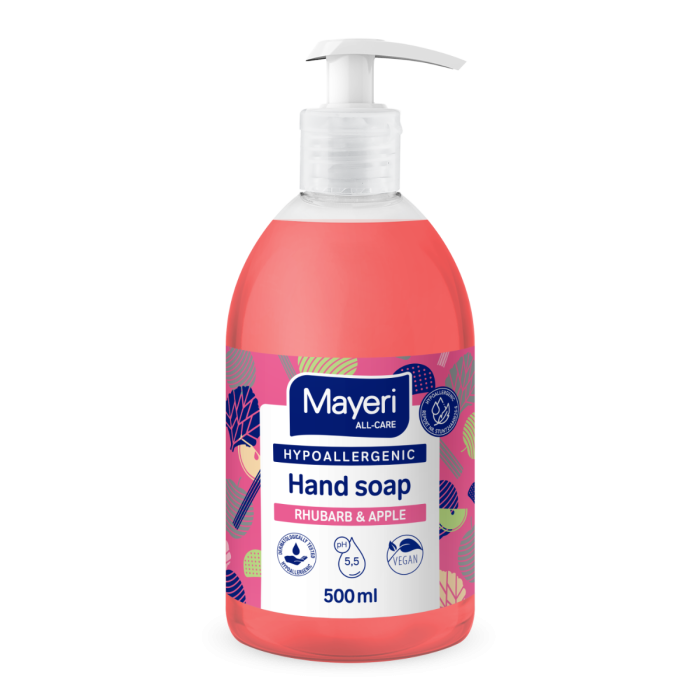 Vedelseep Rhubarb & Apple hüpoallergeenne Mayeri All-Care 500ml