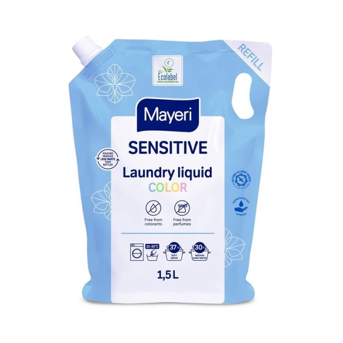 Mayeri pesugeel Sensitive Color täitepakk / 1.5l