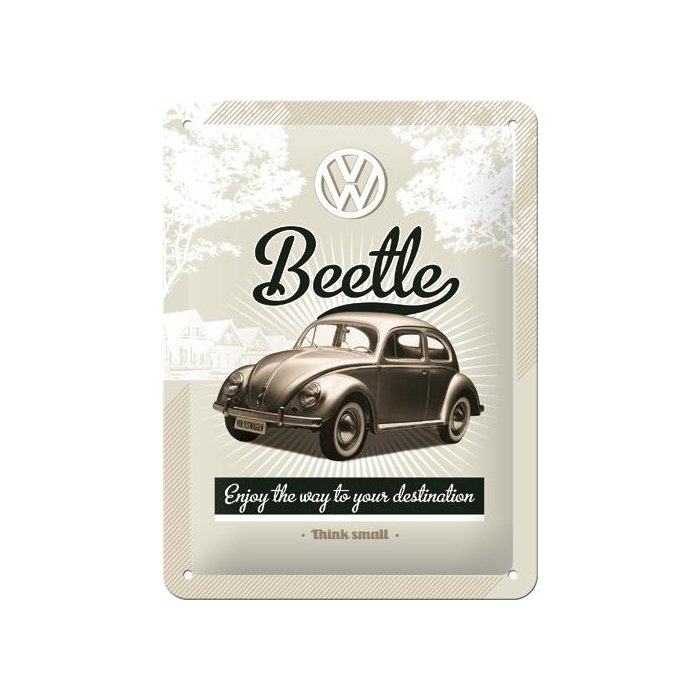 Metallplaat 15x20cm / VW Beetle