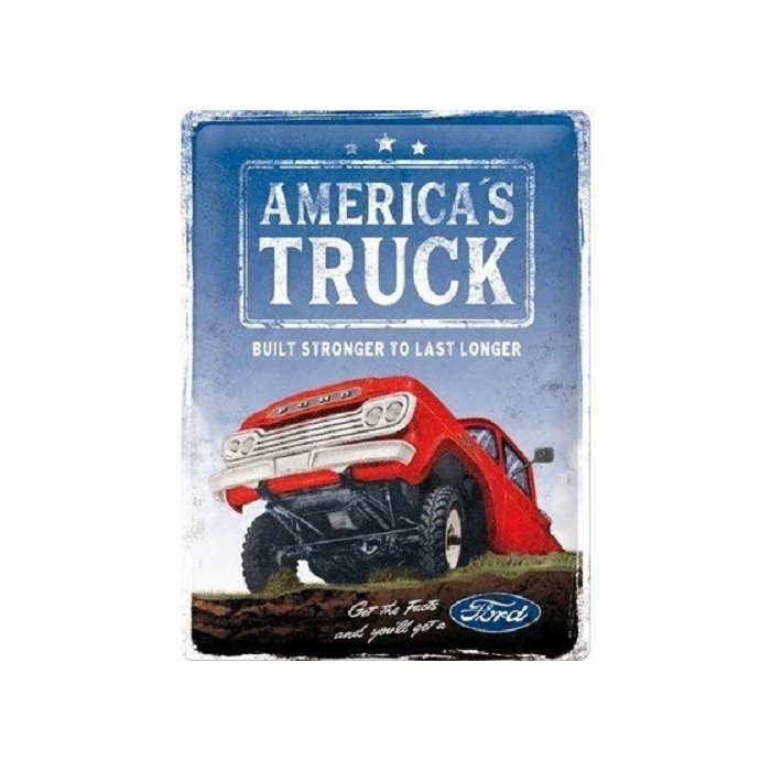 Metallplaat 30x40cm / Ford - America´s Truck F100