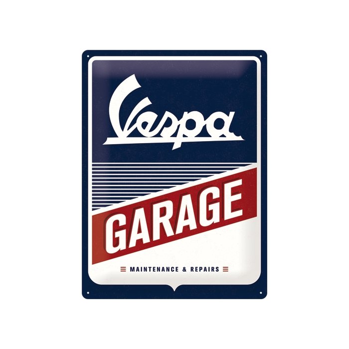 Metallplaat 30x40cm / Vespa Garage