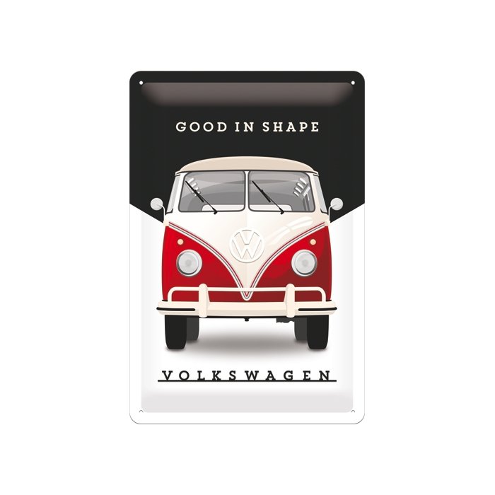 Metallplaat 20x30cm / VW Good in shape / KO