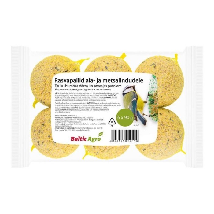 Rasvapallid lindudele / 6x90g