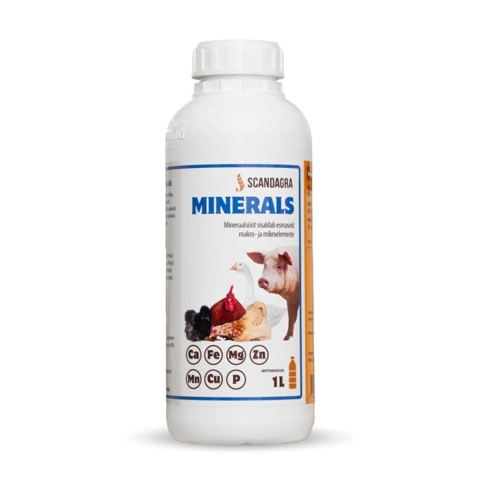Toidulisand loomadele ja kodulindudele Scandagra Minerals 1L