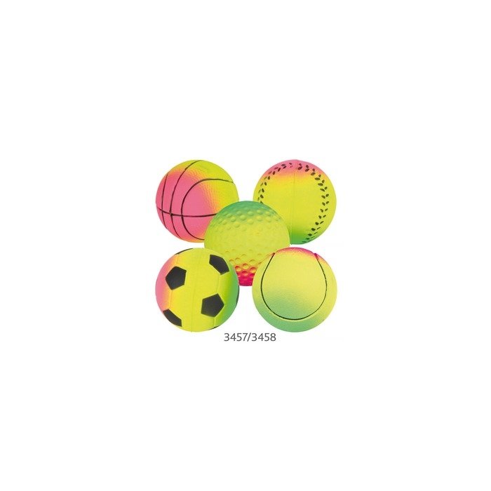 Mänguasi koertele Neoonpall 5.5cm 24tk (ujuv)