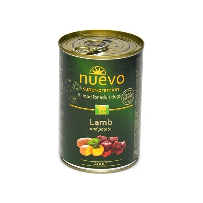 Täissööt (konserv) NUEVO täiskasvanud koertele - Lambalihaga ja kartuliga 800g
