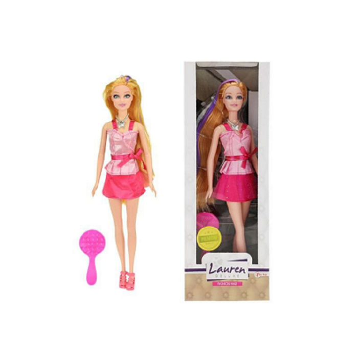 Nukk Lauren lilla saluga 29cm