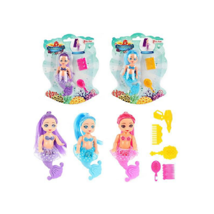 Nukk Mermaid liikuva sabaga 12cm /erinevad valikud