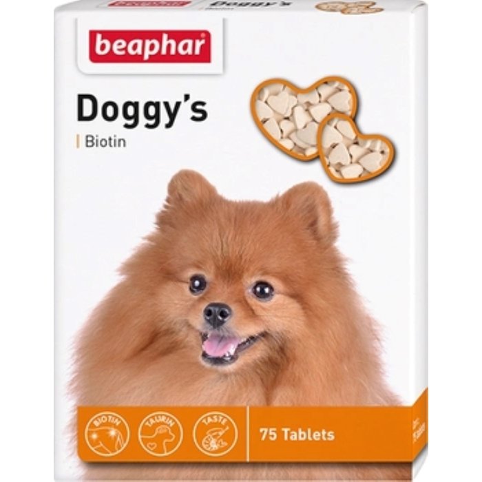 Beaphar vitamiinide ja biotiiniga toidulisand koertele Doggy's Biotin / 75tk