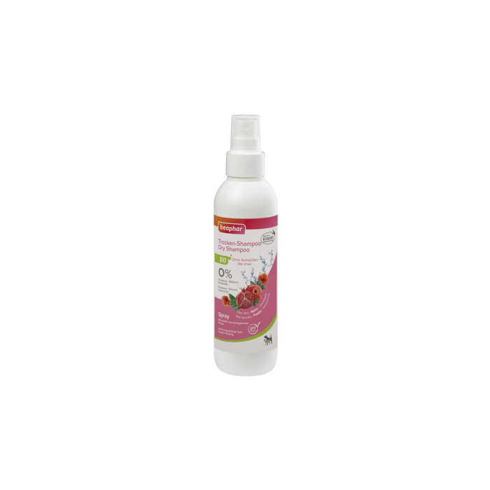 Beaphar BIO SHAMPOO DRY SPRAY kuivshampoon koer/kass 200ml.