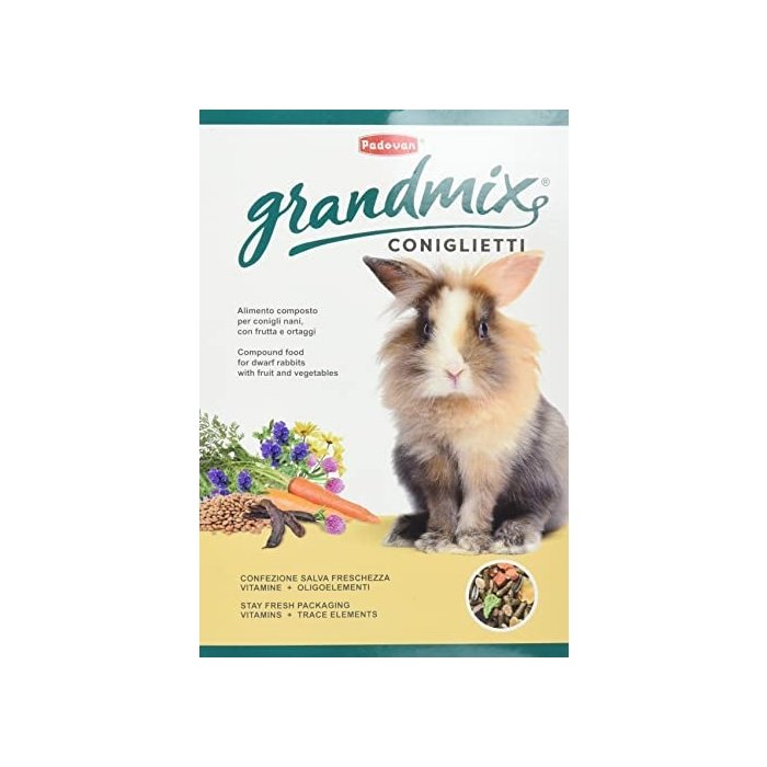 Padovan kääbusküüliku täissööt Grandmix Coniglietti 