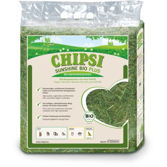 Chipsi Sunshine Bio niiduhein mägedest närilistele ja väikeloomadele.