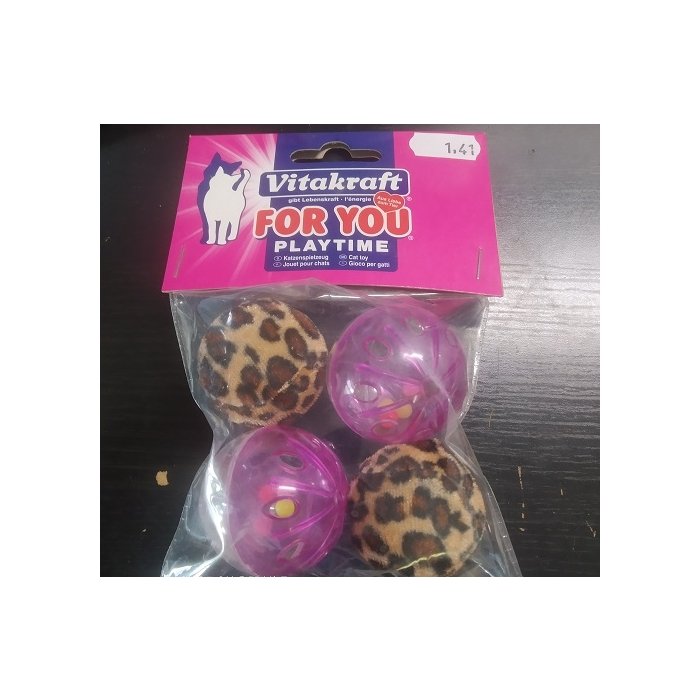 Kassi mänguasi pall Vitakraft / 4tk
