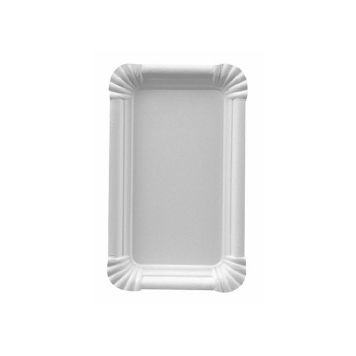 Papstar taldrik / 9x15cm / valge papp / 250tk