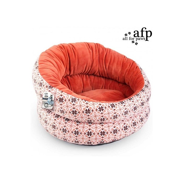 Pesa kassile Bolster Cat Bed / 38x38x27cm / oranž