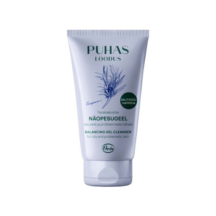 Orto Puhas Loodus tasakaalustav näopesugeel Teepuu / 150ml