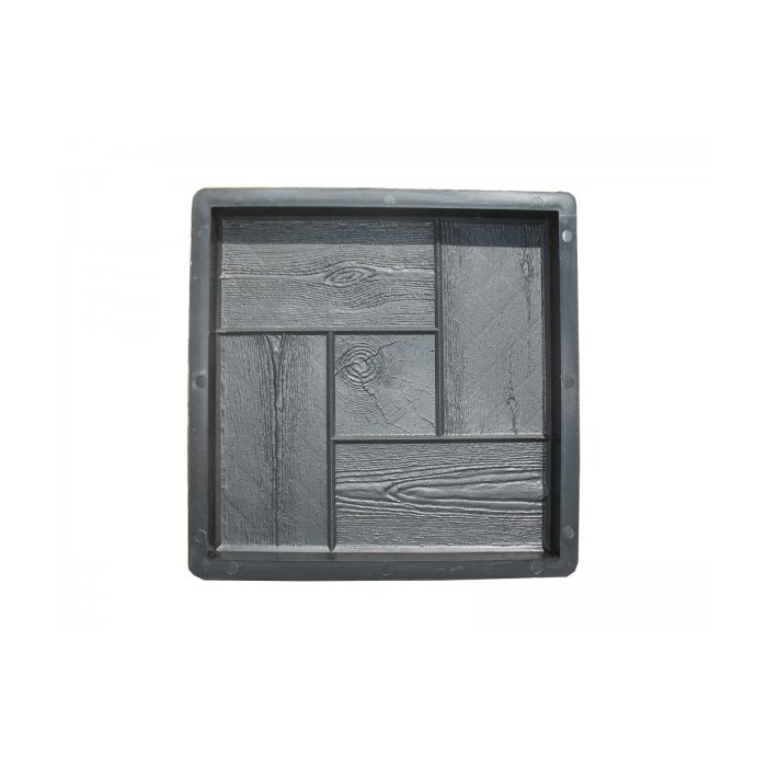 Plastvorm Plaat (puidumustriga ruut keskel) / 30x30x3cm
