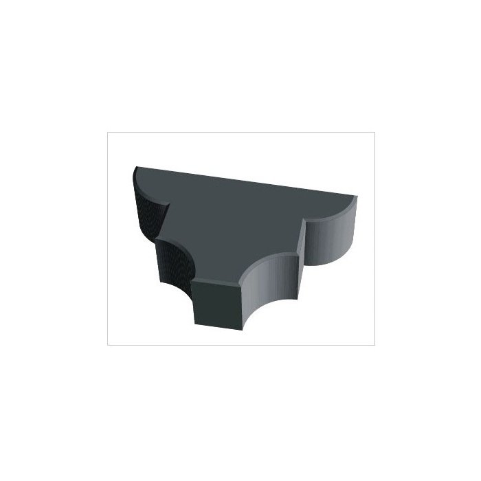 Plastvorm Ristikhein sile, 2 poolikut / 26,7x 21,8 x 6,0cm