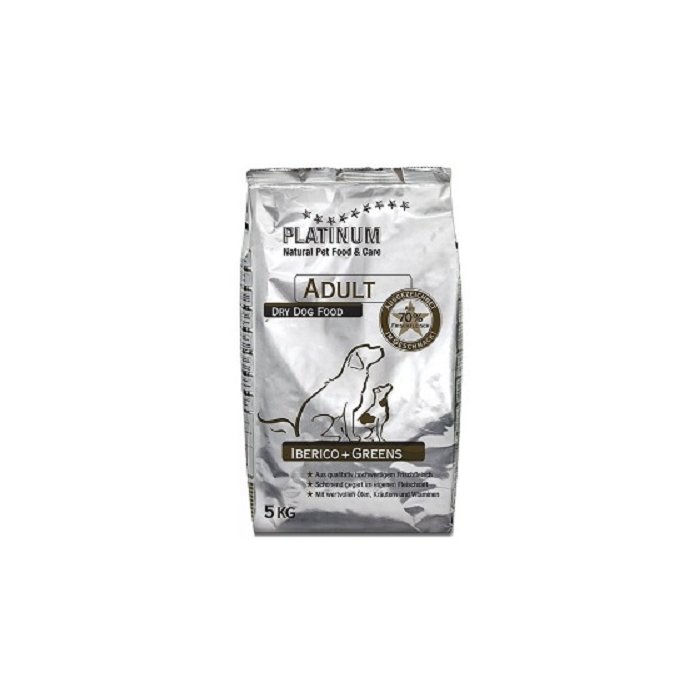 Platinum Adult kuivtoit täiskasvanud koertele / Iberico + greens / 1,5kg