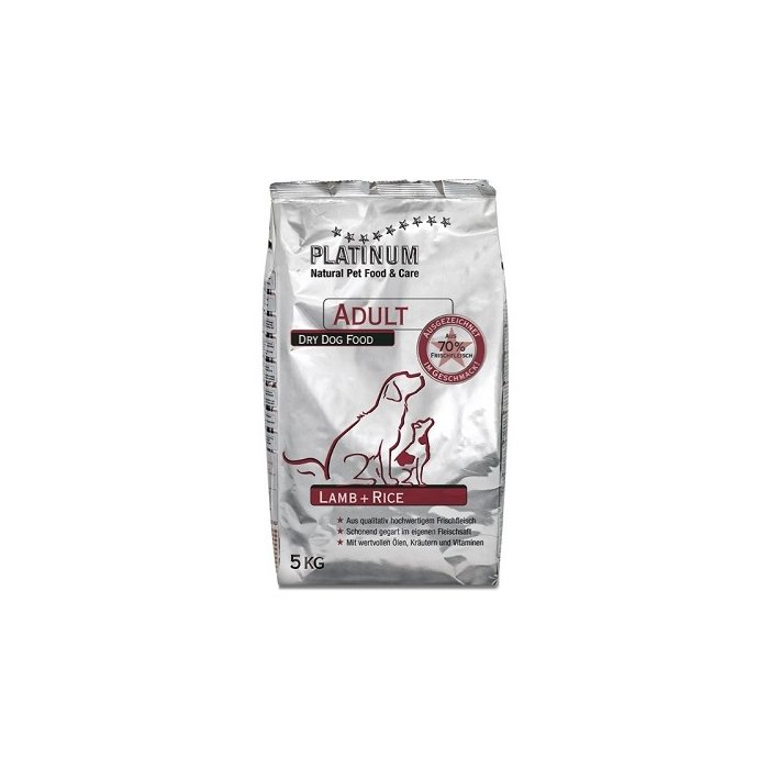 Platinum Adult Lamb+Rice kuivtoit lambaliha ja riisiga täiskasvanud koertele / 5kg