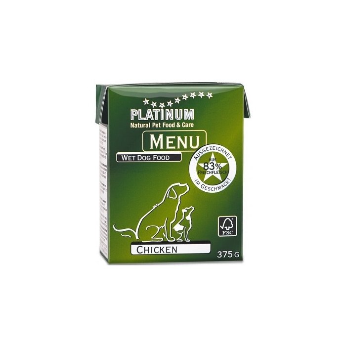 Platinum Menu märgtoit värske kanalihaga / 375g