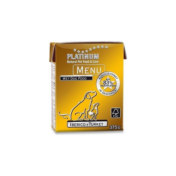 Platinum Menu märgtoit värske sea - ja kalkunilihaga / 375g