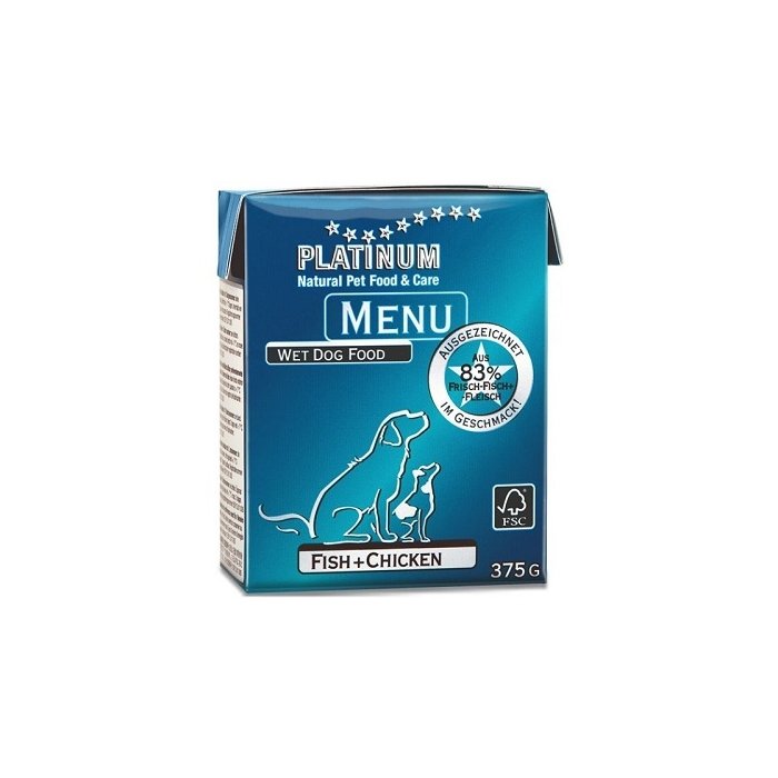 Platinum Menu märgtoit kanaliha ja kalaga / 375g