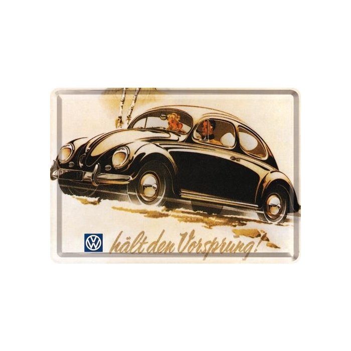 Postkaart metallist 10x14,5cm / W hält den Vorsprung!