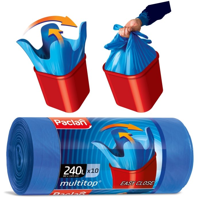 Prügikott Multitop, seotav / 240l / 10tk