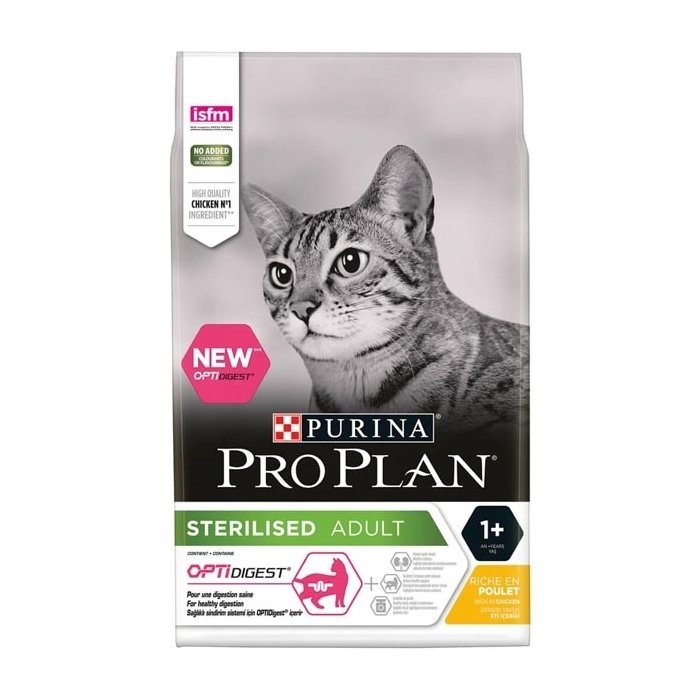 Pro Plan Sterilised Adult Optidigest täissööt kassidele kanaga