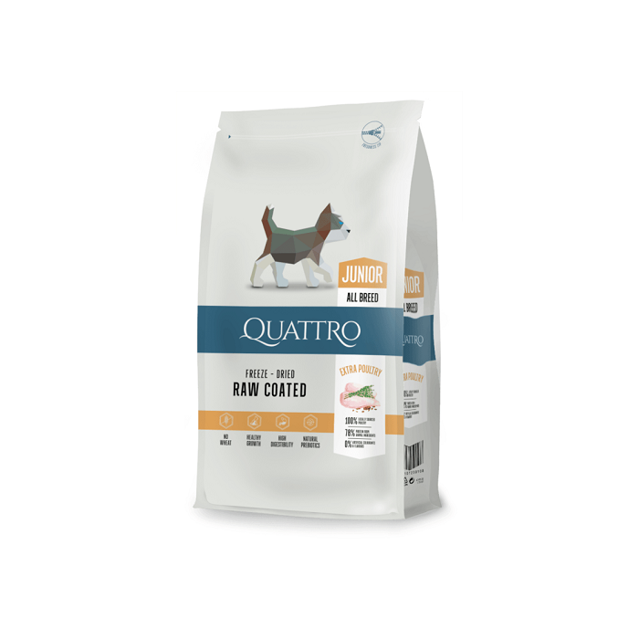 QUATTRO kuivtoit noortele koertele linnulihaga 1.5kg