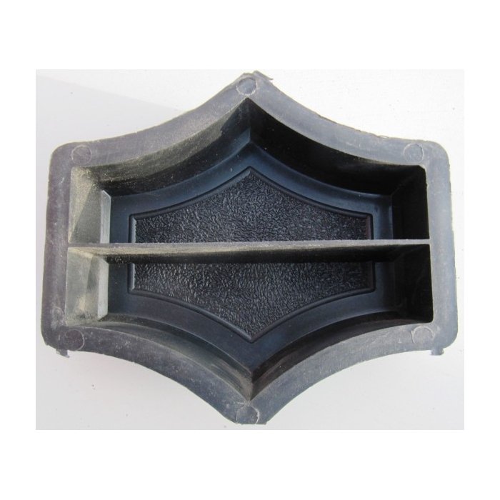Plastvorm lõigatud ringi vahetükk (2 poolikut) / 23,0x23,0x4,5cm