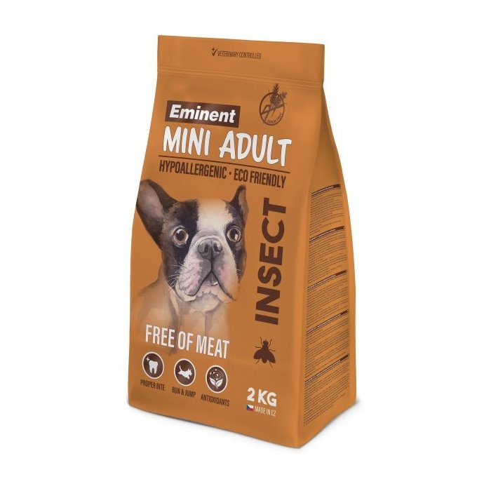 Eminent Mini Adult Insect teraviljavaba putukavalguga koerasööt toy- ja minitõugu koertele / 2kg