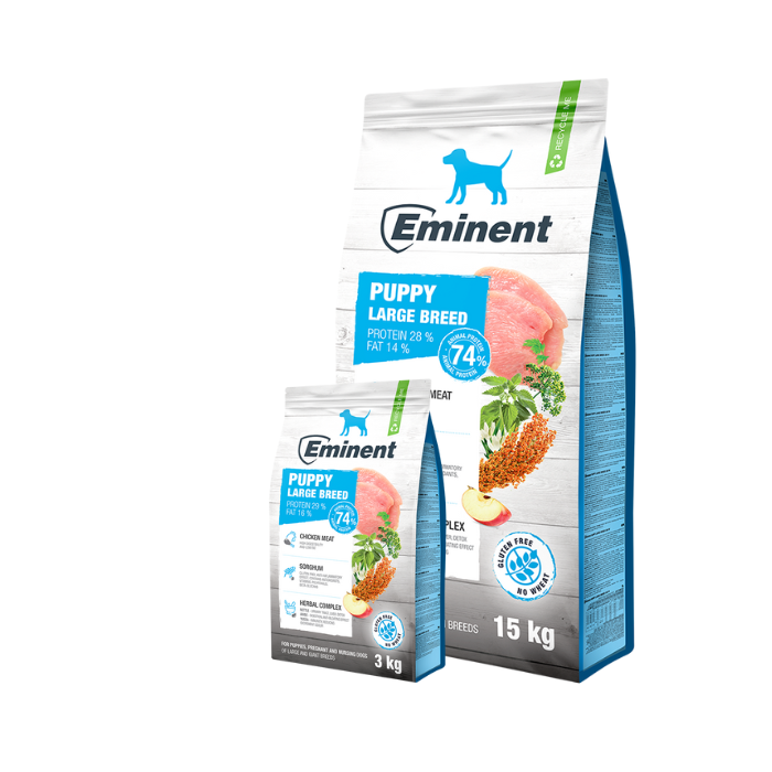 Eminent Puppy Large Breed 28/14 Gluteenivaba koeratoit suurte ja hiiglaslike  tõugude kutsikatele, tiinetele ja imetavatele koertele/ 3kg